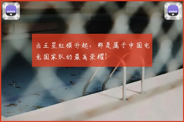 当五星红旗升起,那是属于中国电竞国家队的最高荣耀!